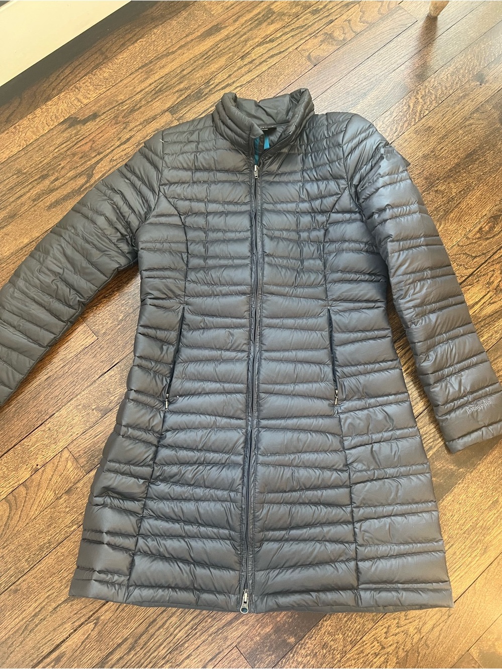 Patagonia Black Long Quilted Puffer Coat